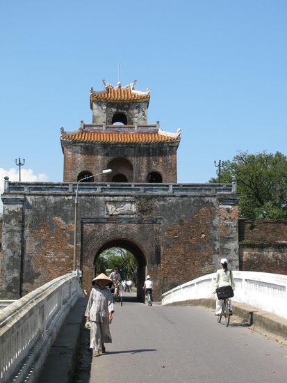 Auf dem Weg in old Hue