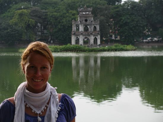 Am Hoan Kiem Lake in Hanoi