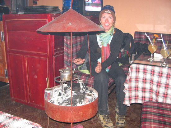 Schnell ein bisschen Waerme tanken...