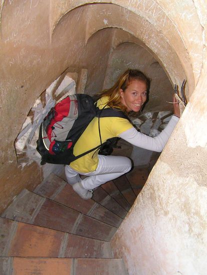 Abstieg vom Military - Wachturm