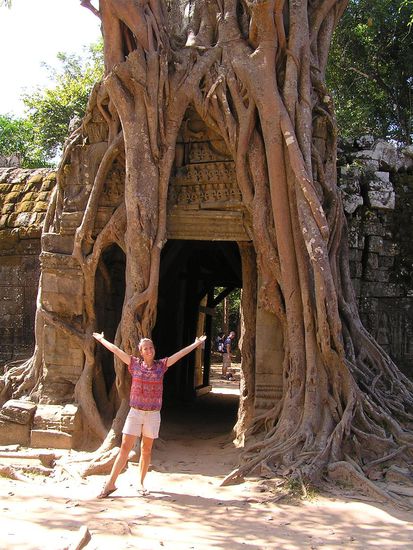 Und weils so schoen war haben wir uns Ta Prohm ein zweites Mal angeschaut und wieder neue Sachen entdeckt...