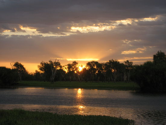 Sonnenuntergang am Yellow Water