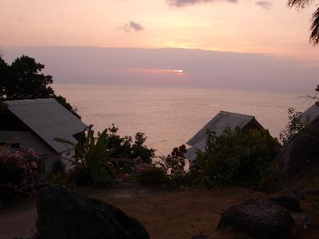Ausblick aus unserem Bungalow