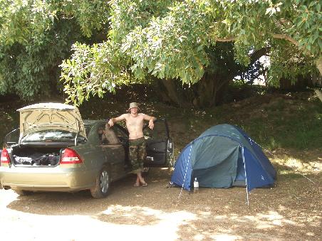 unser Campingplatz in Byron Bay