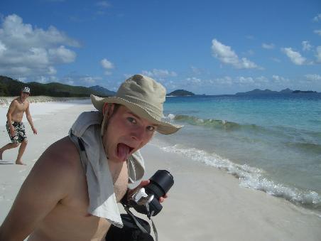 Quatsch am Whitehaven Beach die 3.