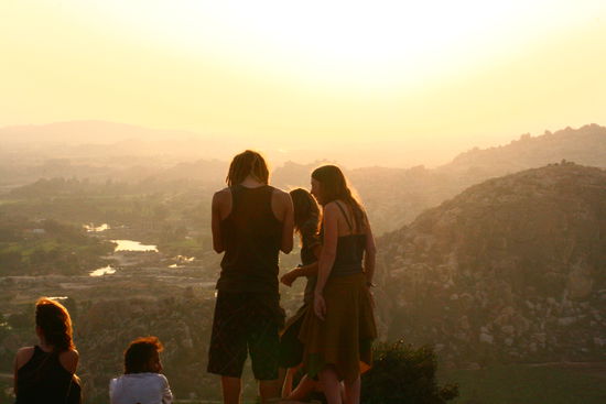 Sonnenuntergang vom Monkeytempel aus...