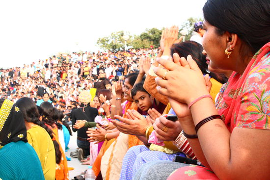 Die jubelnde Tribuene