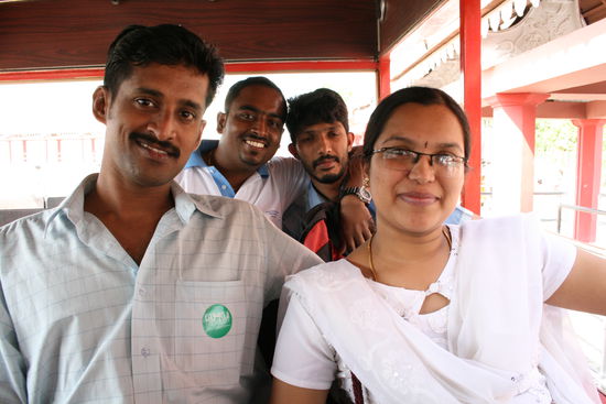 Leute, die ich in der Ramoji Film City kennengelernt habe.