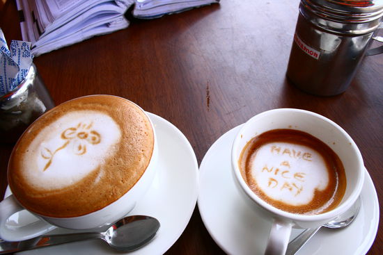 Lecker Cappuccino mit Bildchen.....