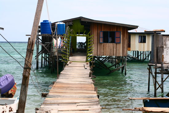 Mein Homestay-Longhouse auf Mabul... eine bezaubernde Familie