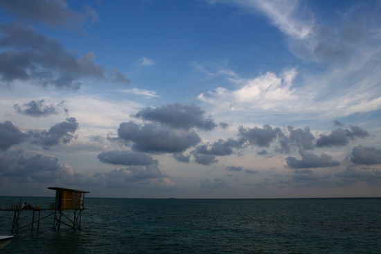 Blick aufs Meer von der Terrasse aus