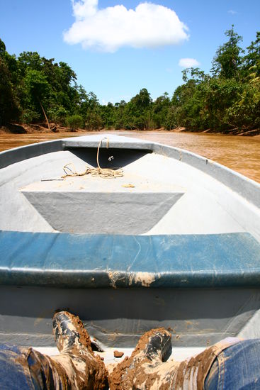 Nach dem Dschungeltrekking sah ich dann so aus...Schoen wars, das Schlagesuhle!