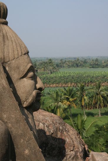 Besuch im Undavalli-Hoehlentempel