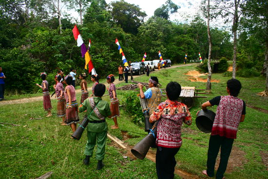 Empfangszeremonie fuer den "Buergermeister"