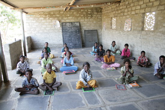 Drop-out Schule bei Kotta Pattnam, Tribal-area