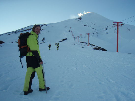 Beim Aufstieg um 6:00 Uhr frueh.