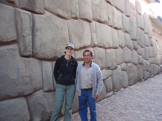 Jutta mit einem unserer Gastgeber Lucio.