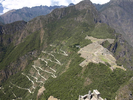 Blick vom Wayna Picchu.