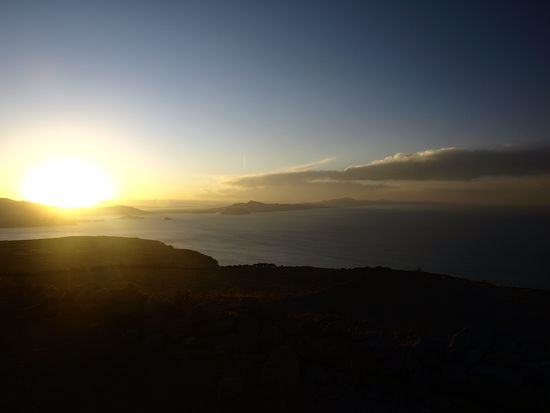Sonnenuntergang am Titicaca See.