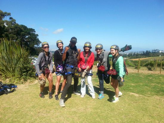 Unsere Ladiesgruppe  und unser Guide Lorenzo.
Zipline Adventure Constatia
Schaut Euch das Video auf der Homepage an. Ist voll cool 