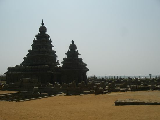 der Strandtempel von Mamallapuram gehoert zum Weltkuturerbe...