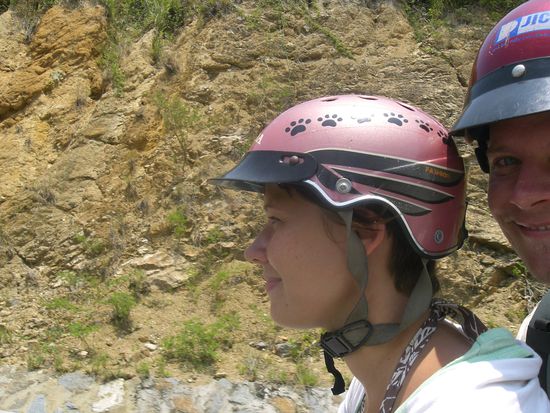 ...bei einer Rollertour - Julia ist diesmal gefahren 