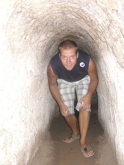 Diese Tunnelabschnitte wurden fuer westliche Besucher sogar vergroessert