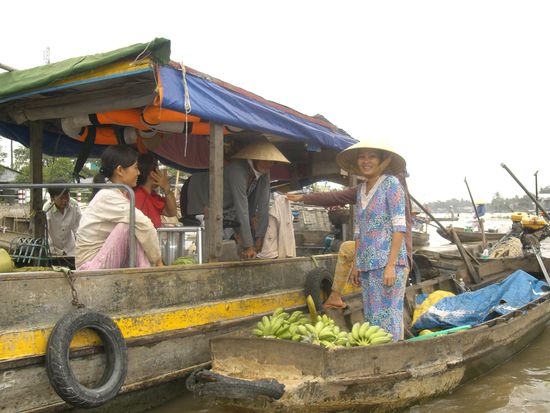 Can Tho im Mekong-Delta - hier gibt es schwimmende Markte...