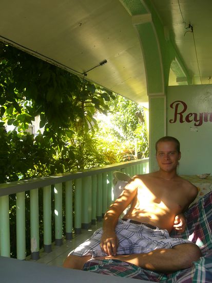 Balkon vor unserem guesthouse