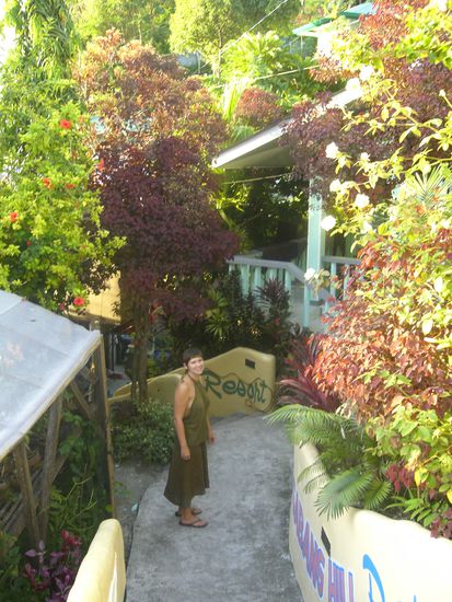 Der kleine Ort ist am Hang gebaut und ueberall von winzigen Gassen durchzogen