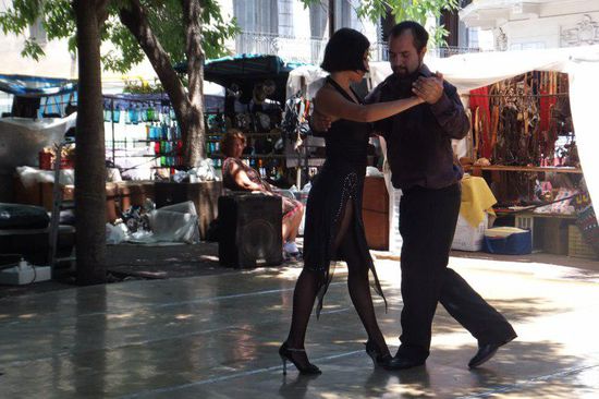 typisch in Buenos Aires, der Tango
