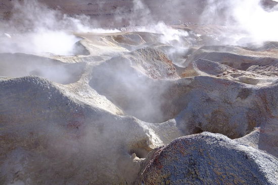 Diese Phänomene zeigen eine Landschaft wie zur Zeit der Entstehung der Erde...