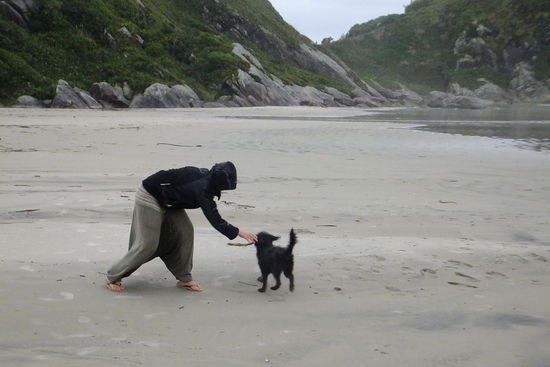 was unserer Stimmung aber keinen Abbruch getan hat- wir und unser kleiner süßer Floteppich 