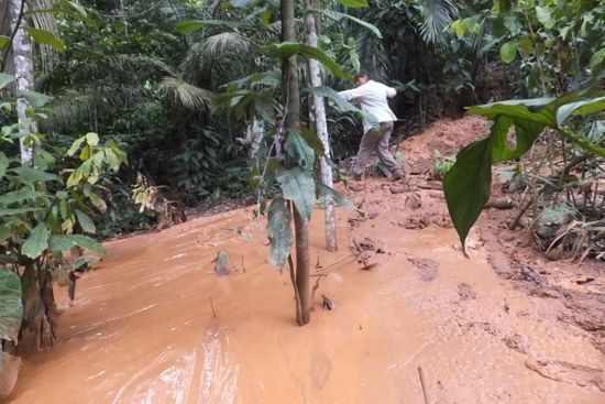 teilweise war es sehr matschig
