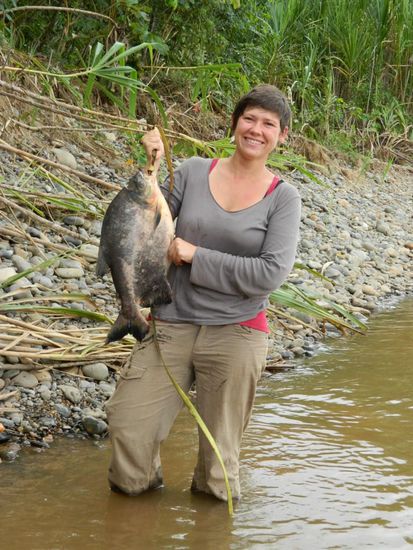 aber Julias leckerer Fisch kann sich auch sehen lassen!! 