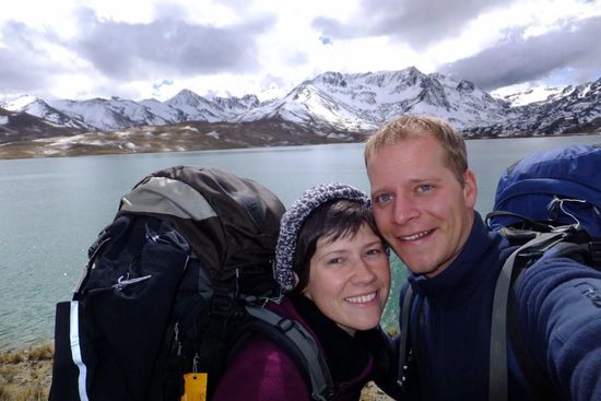 beim Start am der 'laguna Tuni'