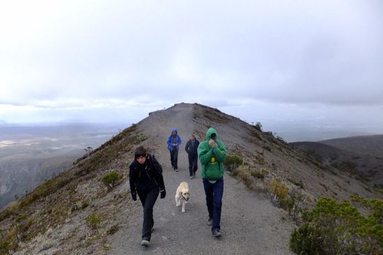 Auf dem Weg zum Fuße des Vulkans..