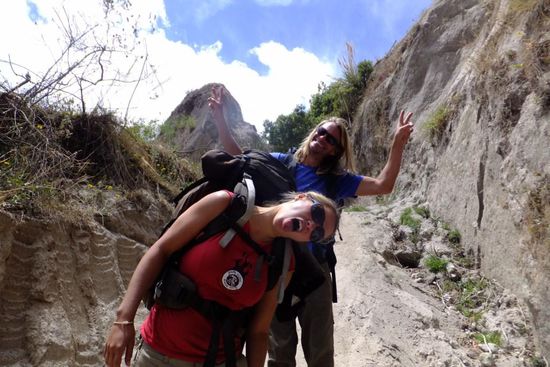 weitere Faxen auf dem Weg nach unten