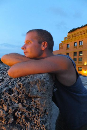 Abendblick aufs Meer 