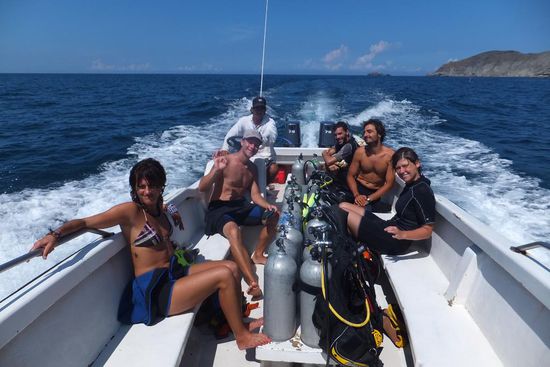 entspannte keine Tauchgruppe