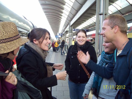 und zufällig war plötzlich auch Tine da - wir saßen im selben Zug ohne es zu wissen 