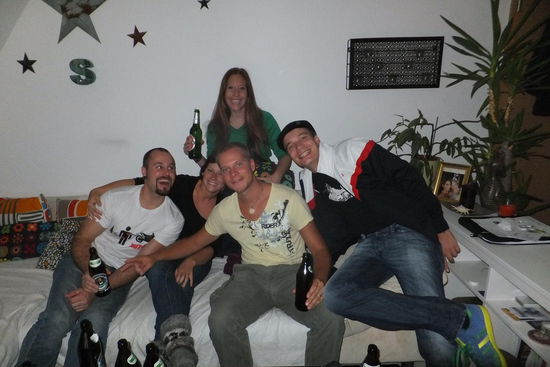 schon nachmittags war die Stimmung super