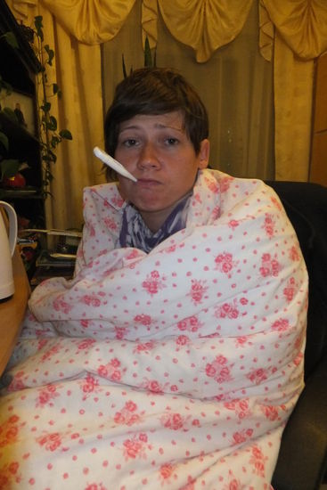 und natürlich ist auch einer von uns in der Zeit krank geworden: arme Julia