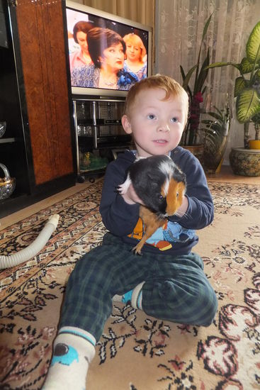 bei den kleinsten der Familie merkt man es am meisten: sind sie groooß geworden: Dario mit Richie