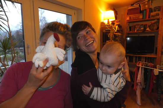 Julia bei Reane und Evi..