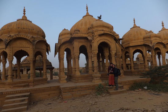 frühstmorgens hatten wir die imposanten Grabstätten (noch) für uns allein... 