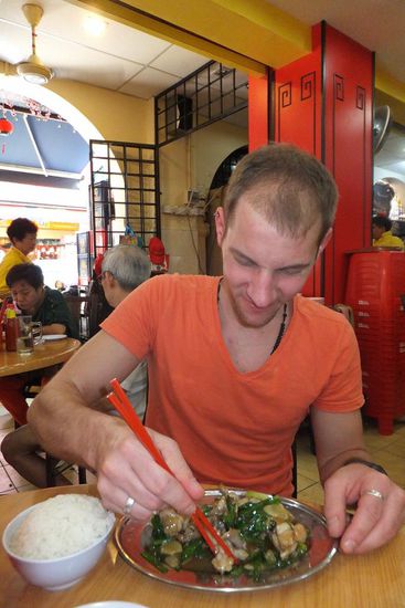 Marco probiert den Frosch  na dann - Guten