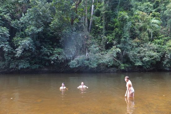 .. mit verdienter Erfrischung.