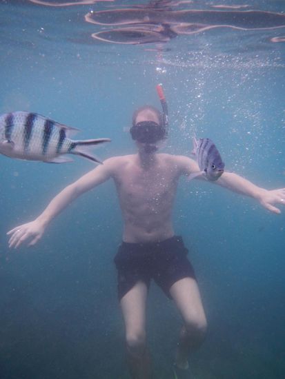 schnell Marco fang den Fisch du hast doch bestimmt Hunger 