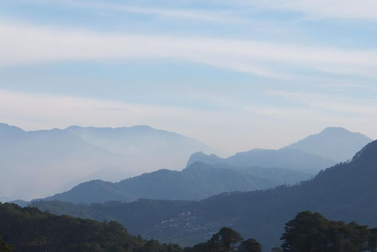 Aussicht bei noch schönem Wetter von unserem Balkon 